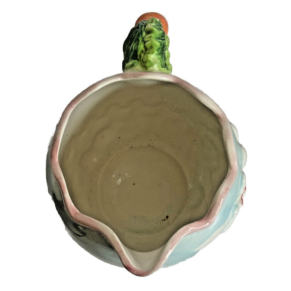 GKA Collector's Pitcher Rabbit Couple Easter Egg Hunt w Carrot Handle 6.5" - Picture 5 of 9